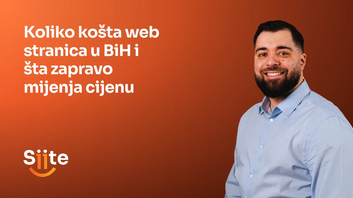 Koliko košta web stranica u BiH, uz web stručnjaka u Siiteu