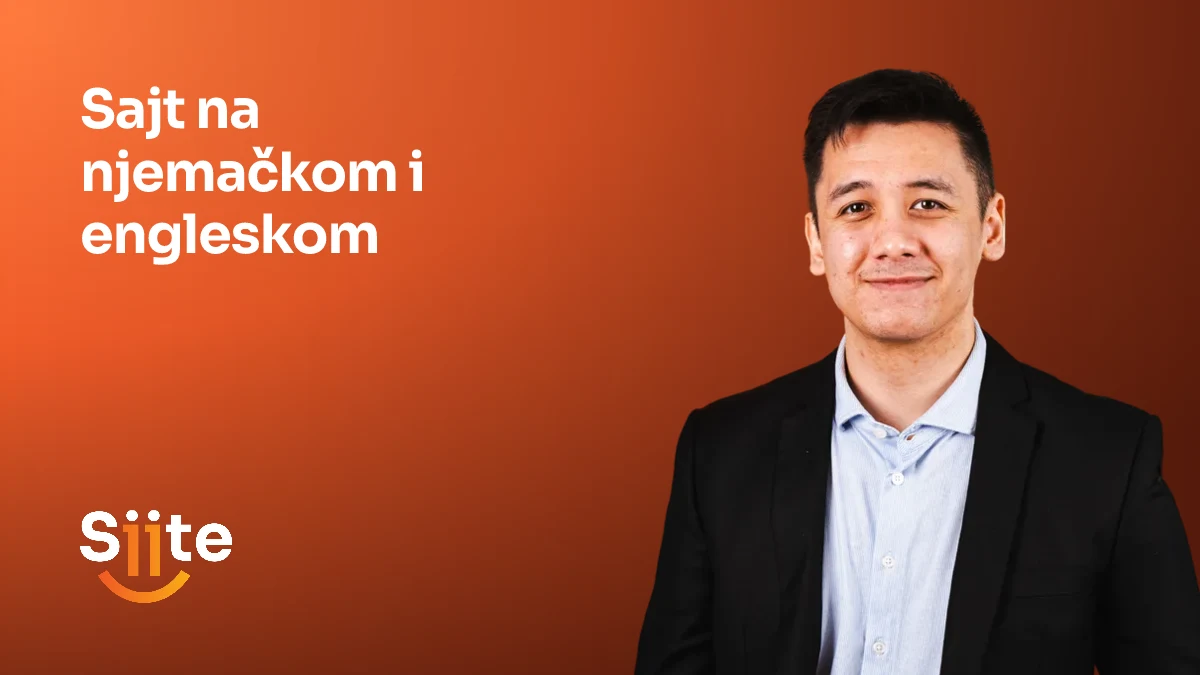 Sajt na njemačkom i engleskom, uz SEO stručnjaka u Siiteu