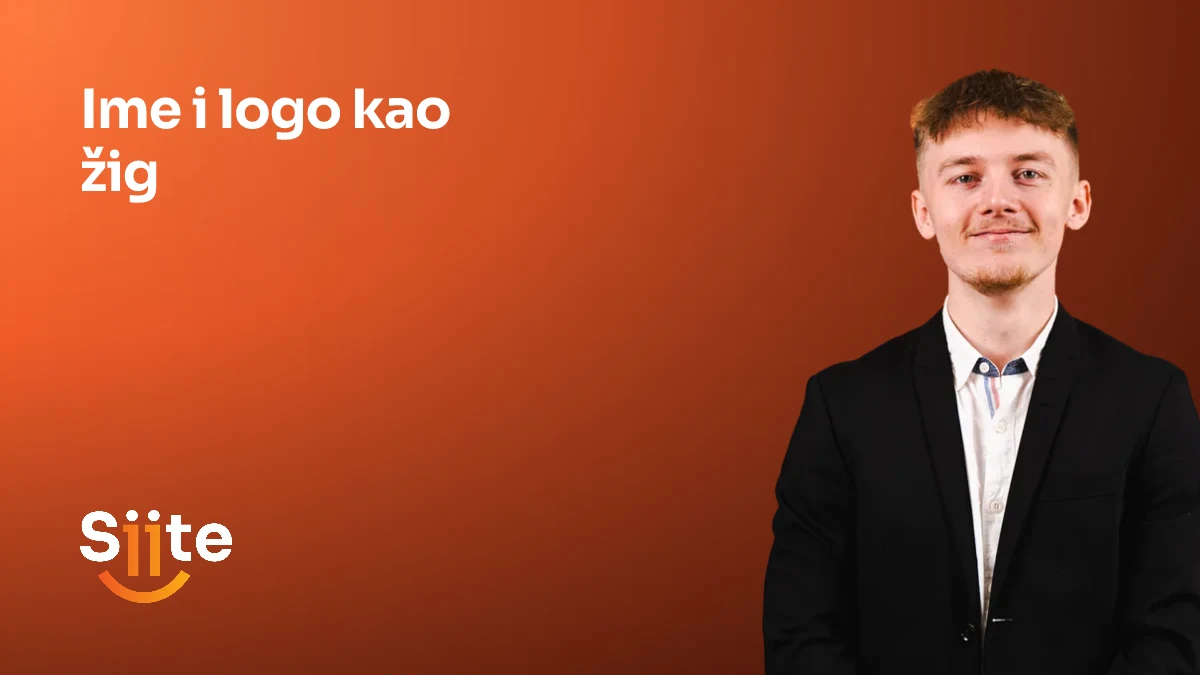 Ime i logo kao žig, uz grafičkog dizajnera u Siiteu